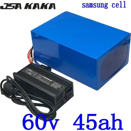 60V 45AH Electric Bike Battery 60V 45AH 40AH Lithium Ebike Battery Pack use samsung cell 60V 2000W 3000W Electric Scoote Battery
