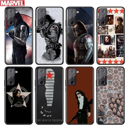 Marvel Winter Soldier White Wolf For Samsung Galaxy S21 S20 FE S10e S10 S9 S8 S7 S6 Ultra Plus Lite 5G Edge Soft Phone Case