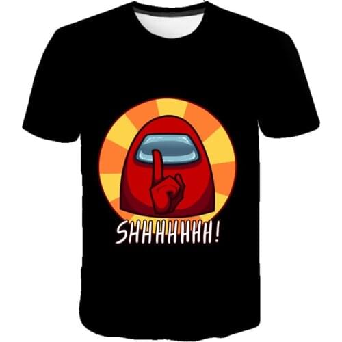 Among Us Baby Kids Boys Girls Children Amoung Us 3D Cartoon T Shirt Short Sleeves Summer Clothing Among Us Print Tee Crewmate