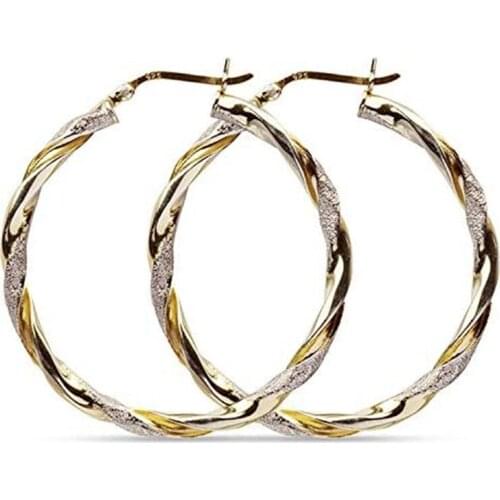 JK Fashion Big Hoop Earring Women Elegant Accessories for Dance Party Simple Female Earrings Timeless Style Jewelry Dropship