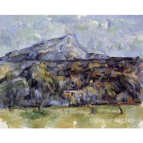 Artwork of Paul Cezanne Mont Sainte Victoire Seen from les Lauves art reproduction paintings handmade High Quality