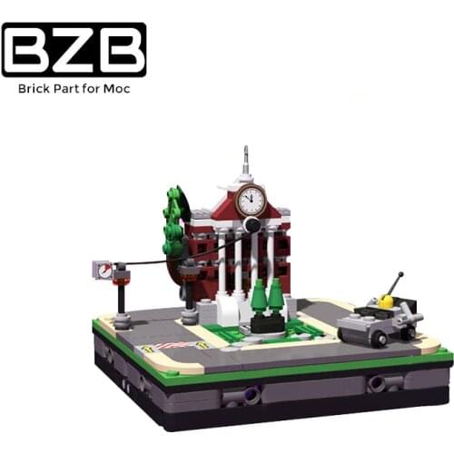 BZB MOC Go to the Future Ep.1 Mobile City 71182 Portable Building Block Set Model Brick Parts Kids DIY Toys Brithday Best Gifts