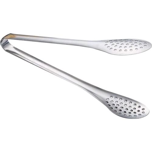 Kitchen Tongs Stainless Steel Barbecue Clip Bread Meal Steak Salad Baking Buffet Heat Resistant Cooking Tongs