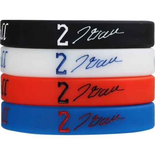 Mens Fashion Bracelet Basketball Sports Silicone Wristband