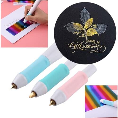 Heating Foil Pen All-In-One Kit Tree Sizes for DIY Crafts Usb Powered Slim Handle Paper Leather Plastic Crafts Greeting Words