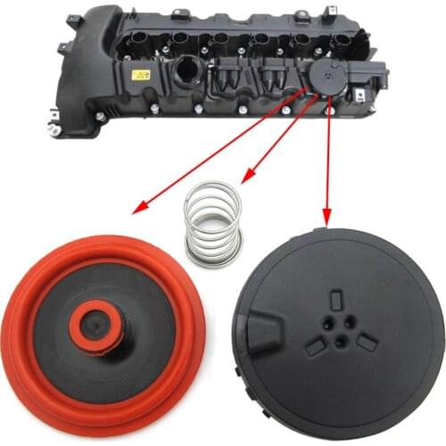 Rocker Cover Membrane Valve Crankcase Breather Repair Kit for BMW F10 F11 E60 E61 E63 E64 E90 E91E92 E93 Engine N53 Accessories