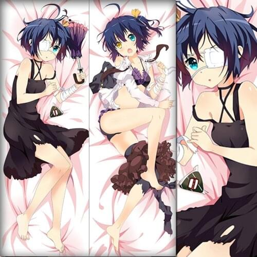 Lovely Anime Pillowcase chuunibyou demo koi ga shitai Takanashi Rikka decorative Hugging Body Pillow Case Bedding