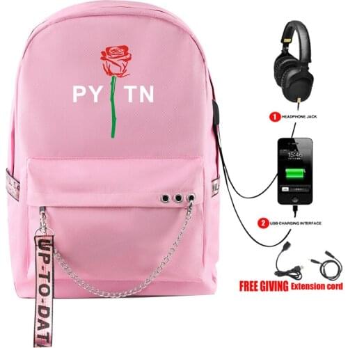2020 3D payton moormeier Women Backpack School Bags Usb Charge Laptop Back Pack Men/Women Bags Teenage Girls Travel