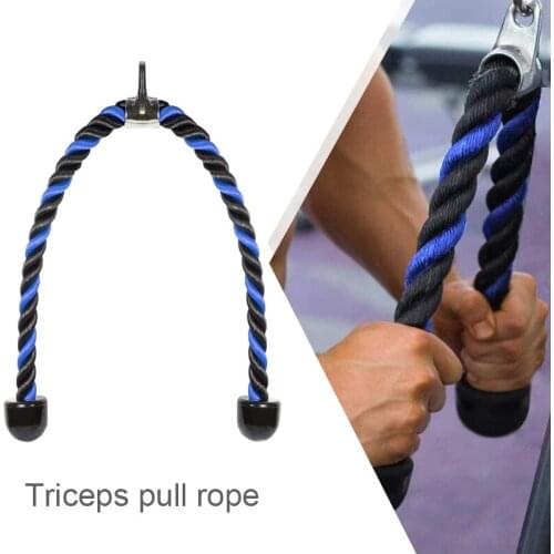 Heavy Duty Triceps Rope Push Pull Down Cord Abdominal Crunches Cable Muscle Training For Home Gym Bodybuilding Fitness Equipment