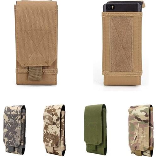 Outdoor Army Camo Camouflage Portable Bag Hook Loop Belt Pouch Case for Mobile Cell Phone iPhone 5/SE/6/6S/7 Plus Samsung etc