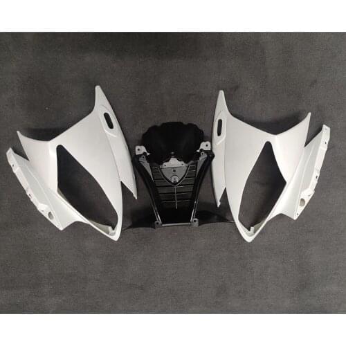 Motorcycle Upper Front Fairing Cowl Nose fit for Yamaha YZF R6 2006 2007 Unpainted ABS Injection
