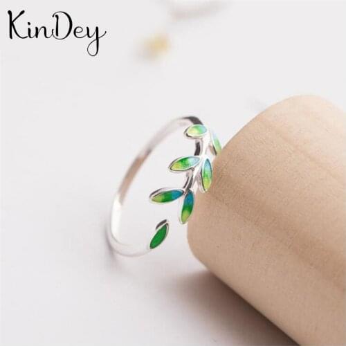 Personality Gothic Vintage Leaf Rings For Women Bridal Wedding Engagement Punk Resizable Antique Rings Rock Jewelry