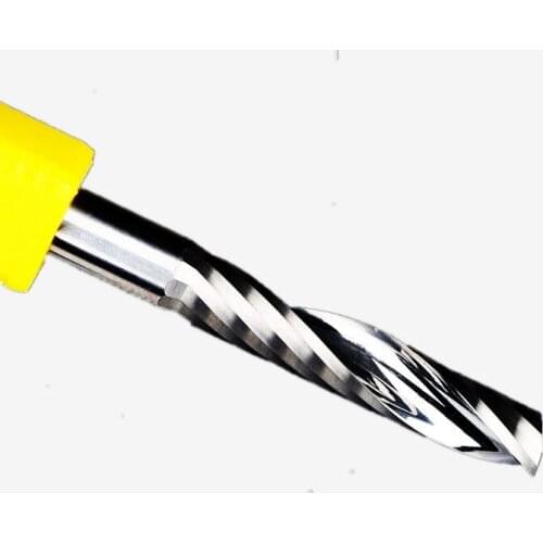 1pc 3.175mm Single Flute Bit Carbide Engraving Cutters Wood Cutting Tools Blade for Carving Milling MDF acrylic PVC
