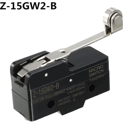 1PCS Short Roller Hinge Normally Open/Close Micro Lever Limit Switch Z-15GW2-B