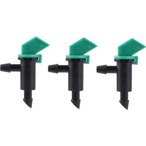 100 Pcs 4 L/H Flag Dripper Garden Sprinkler Non Pressure Compensating Agriculture Watering Drip Irrigation With 1/4' Barb