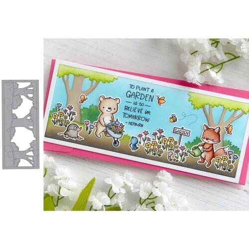 2021 New Arrival Tree Rectangle Diy Metal Cutting Dies Craft for Scrapbooking Handmade Mould Blade Punch Stencils Dies Cut Model