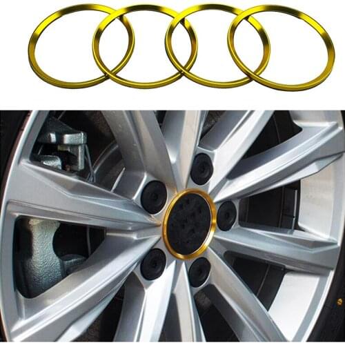 4pcs Car Modified Wheel Hub Decorative Circle Colorful Aluminum Alloy Ring FOR BMW E90 F45 E46 E38 E89 E63 E88 E64 E61 E82 E70