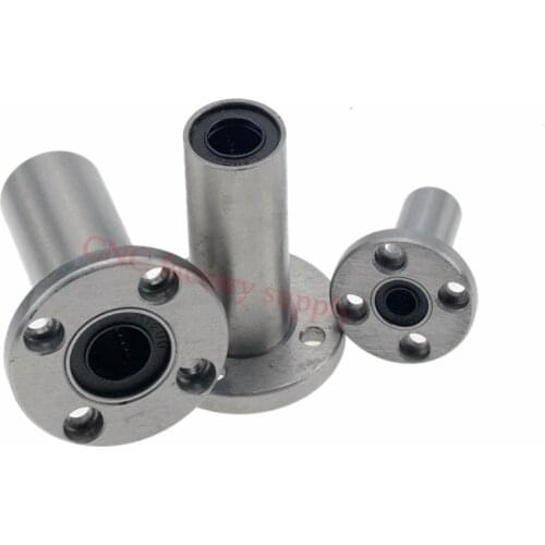 4pcs/lot LMF8UU LMF10UU LMF6UU LM12UU LM8LUU LMF12LUU LM16UU 8mm flange linear ball bearing for 8mm linear shaft CNC 3D printer