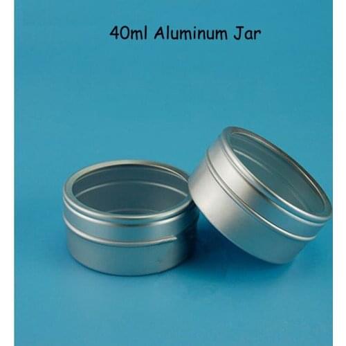 40g Empty Aluminum tin with Window,Aluminum Lip Balm jar,Cream jar Container with window F20173091