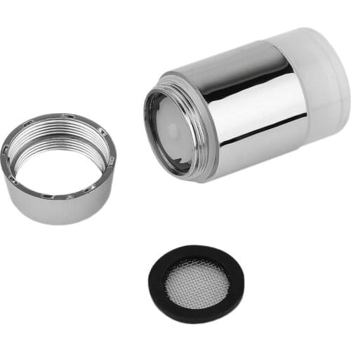3 Color LED Light Faucet Aerator Temperature Sensitive with Adapter Kitchen Bathroom Water Saving LED Faucet Connector