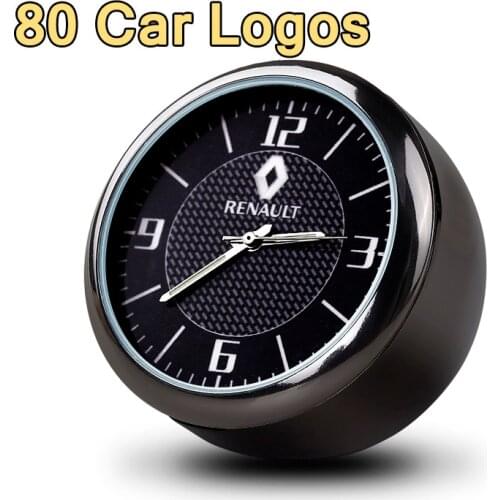 Car vehicle clock quartz watch luminous car interior electronic clock decoration with logo for BMW VW Audi Peugeot Mercedes Benz