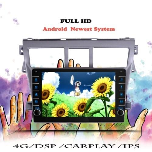 Android 10 Car Radio For Toyota Vios Yaris 2007 2008 2009 2010 2011 2012 2013 Navigation GPS Multimedia Player Auto DVD Cassette