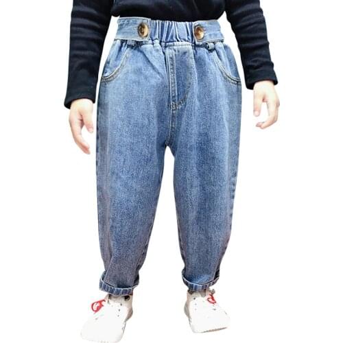Jeans For Girls Solid Color Girl Jeans Casual Style Jeans For Kids Girls Autumn Winter Toddler Girl Clothes