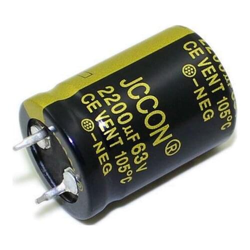 JCCON Horn Aluminum Electrolytic Capacitor 63v2200uf Volume 22x30 Inverter Power