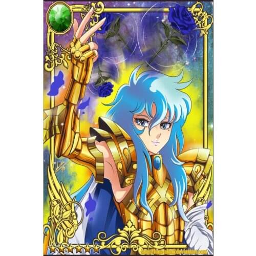 Best Sell Saint Seiya Poster Silk Fabric Wall Art Poster Print Painting Nature Decoration Pictures Modern Home Decor Poster
