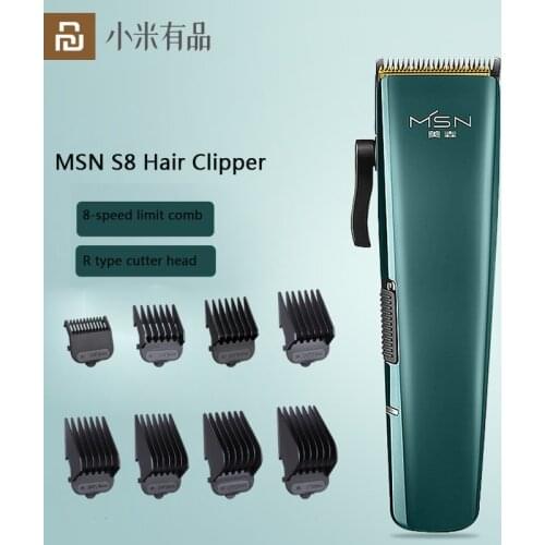 YouPin MSN S8 Hair Clipper Professional Hair Trimmer Men R Type Safety Cutter Head Hair Cutting Machine Hairdresse With Comb