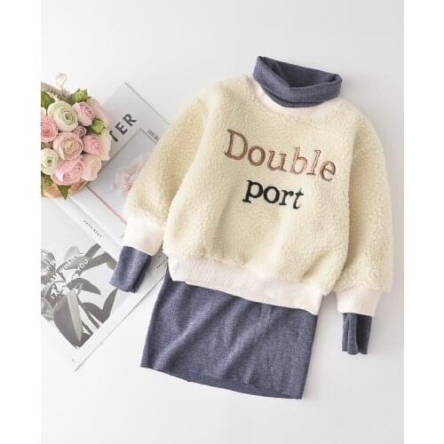 Menoea Children Winter Clothes 2020 Thicken Girls Dress Kids Baby Warm Autumn Dress Long Sleeve Straight Girl Princess Dresses