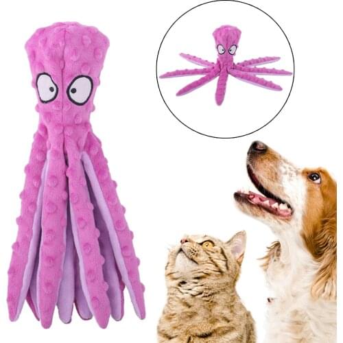 Soft Stuffed Plush No Stuffing Dog Toys for Small Dogs and Playing Outdoor purple