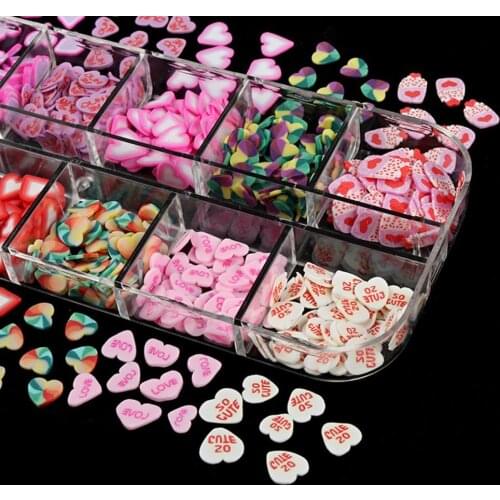 Nail Sticker Delicate Cute 12 Grids DIY Nail Art Decal for Home