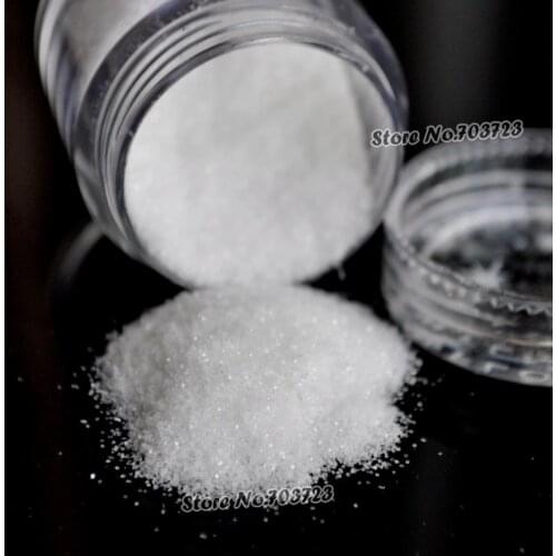 The new design of the new Glitter Dust Nail Tips UV Acrylic Decoration White N34