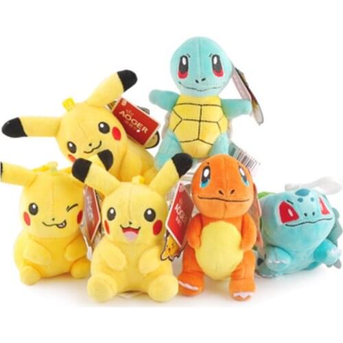 Authentic Pokemon Plush Toys Children Cartoons Anime Action Figure Pikachu Psyduck Doll Pendant Kid Kawaii Birthday Present Toys