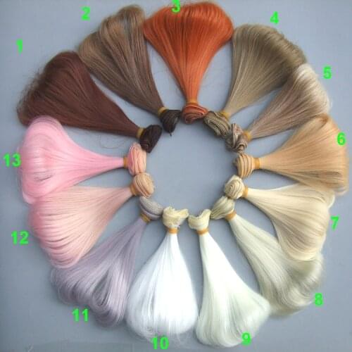 Wholesales factory sullier 15cm curly wavy doll wigs / SD AD BJD doll diy wigs for blyth BJD doll hair