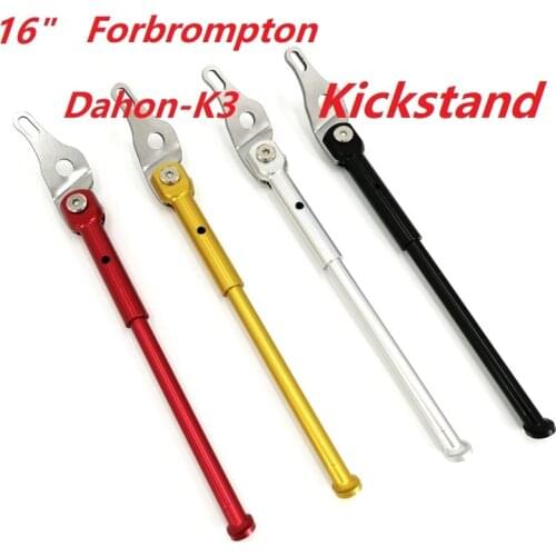 For Brompton K3 16" Folding Bike Kickstand Aluminum Alloy CNC Bicycle Folding Stand Black Red Gold Silver