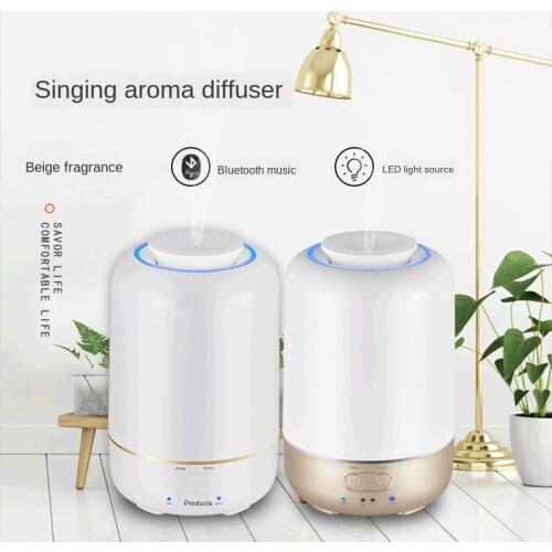 Quiet Bluetooth 4.0 Music Oil Aroma Diffuser Waterless Frgrance Scent Machine Air Purifier for SPA Office Home Air Freshener