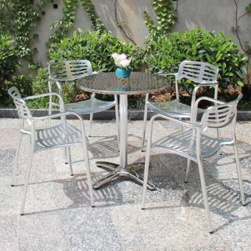 Outdoor Garden Chair Tea Shop Metal Single Chair Restaurant Dining Chair Modern Minimalist Household Stool