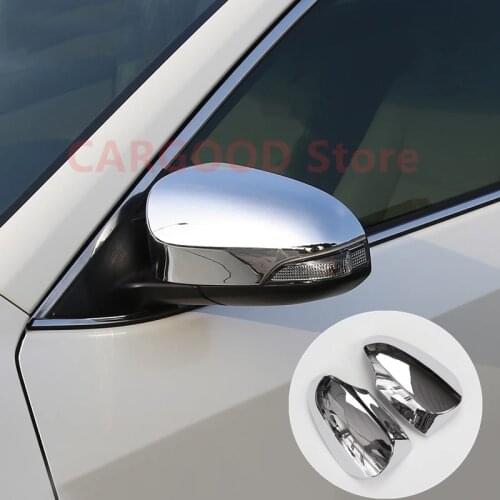 For European Toyota Camry 2012 2013 2014 2015 Chrome Auto Car Rearview Mirror Protector Cover Frame Trim Car Styling Accessories