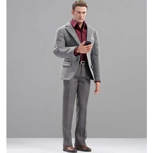 1/6 Scale Old American Captain Leisure Mans Suit Set for 12in Action Figure Phicen Ht Tbleague Body Model Toy