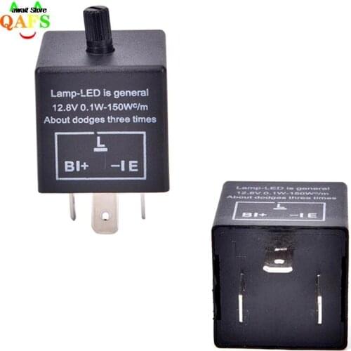 1 Pc 12V 3-Pin LED Adjustable Car Flasher Flash Relay For Turn Signal Light CF13