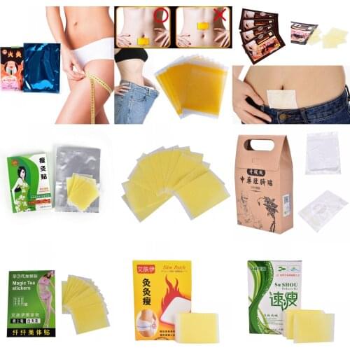 10pcs Traditional Chinese Medicine Slimming Navel Sticker Slim Patch Lose Weight Fat Burning White Slim Patch Face Lift Tools