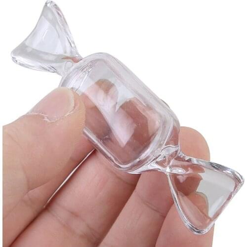 20cs/lot Candy Shape Candy Storage Box New Wedding Gift Collection Box Transparent Plastic Storage Boxes Container Organizer