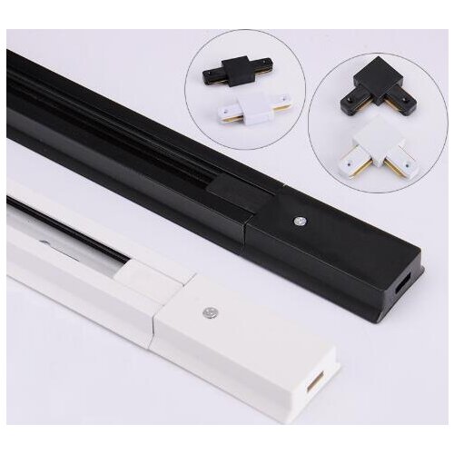 3pcs 1M Rail + 2pcs 0.5M rail + 1pcs L Conector +2pcs I Connector for LED Track Light , 2 Wires Track Rail for LED Track Lamps