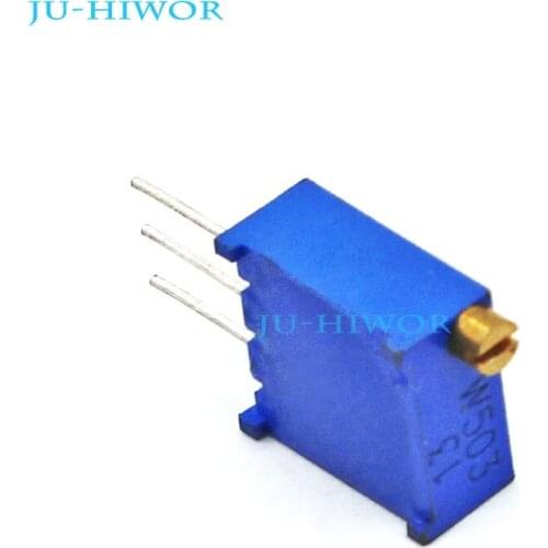 50pcs/lot) 3296 503 50K Ohms potentiometer 3296W Trimming Potentiometer Variable Resistor