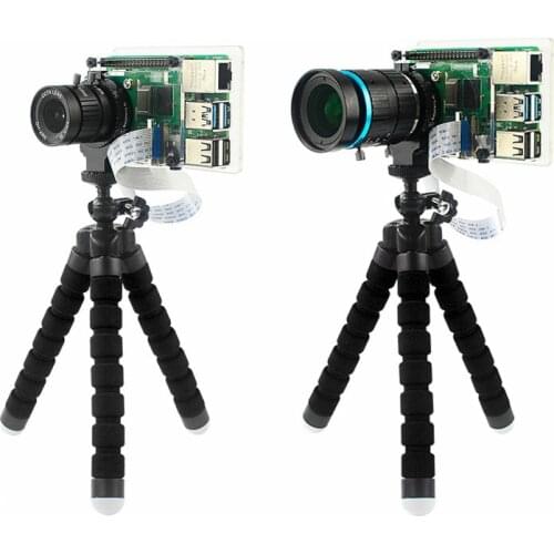 Raspberry Pi 4 HQ Camera Acrylic Case or Portable Mini Tripod for RPI 4 Model B High Quality Camera