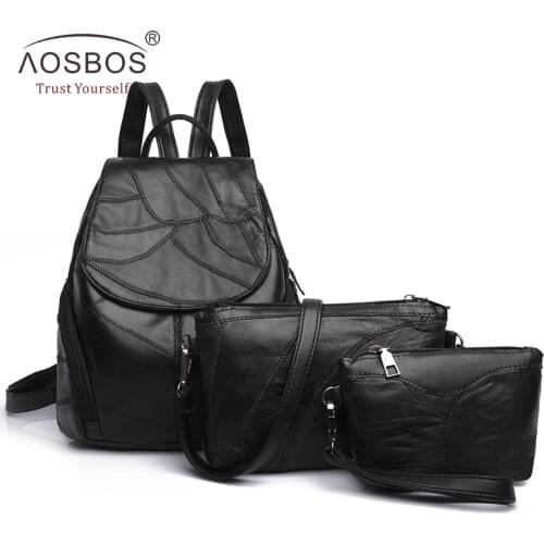 Женские черные рюкзаки Aosbos China At AliExpress
