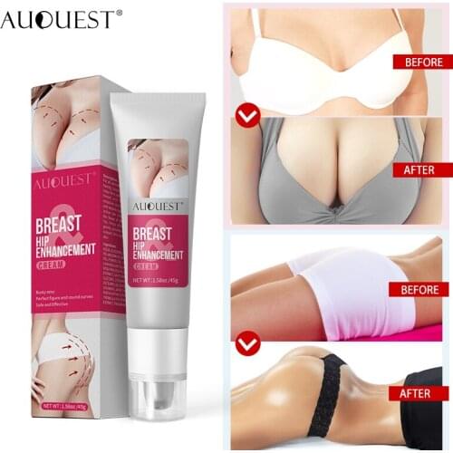 AuQuest Breast Butt Enhancer Skin Firming and Lifting Body Cream Elasticity Breast Hip Enhancement Cream Busty Sexy Body Care