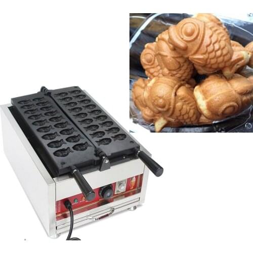 Free shipping 110v 220v-240v Mini 18 PCS taiyaki maker machine goldfish shape waffle maker
